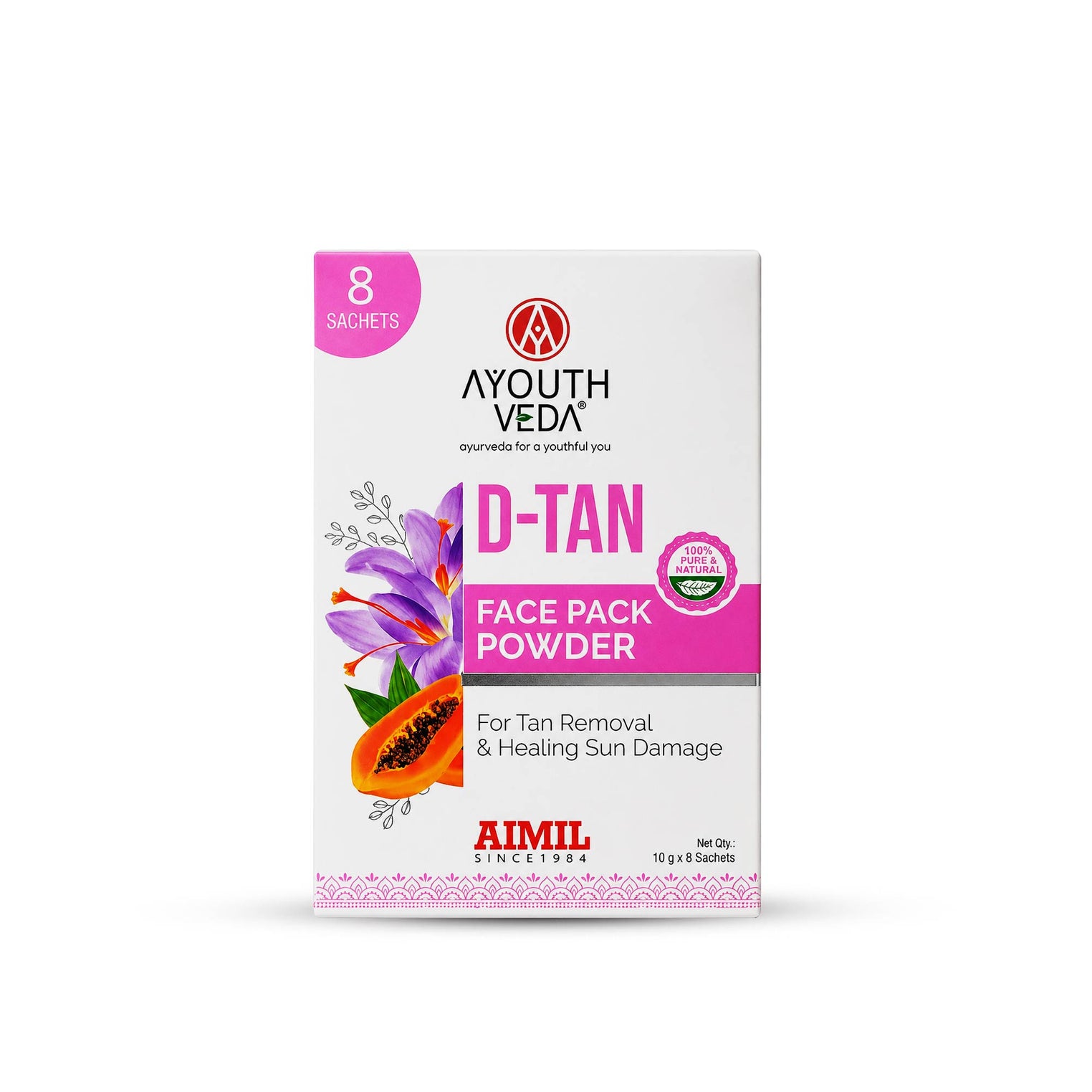 D-Tan Face Pack Powder For Tan Removal ( Net Qty -80g )