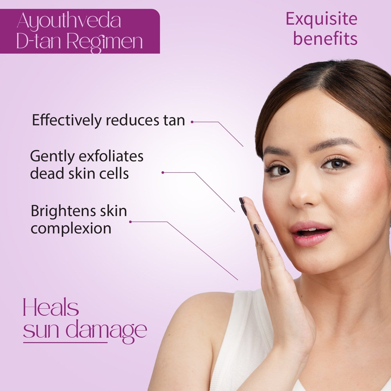 Tan Free Glowing Skin Combo | D-Tan Regimen - Ayouthveda