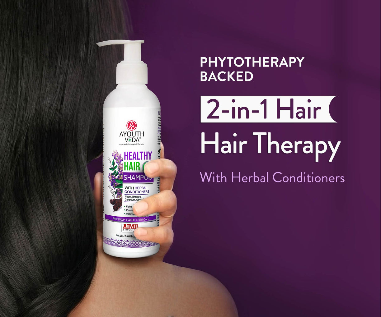 Healthy Hair Shampoo With Bhringraj and Shikakai ( Net Qty- 200ml )