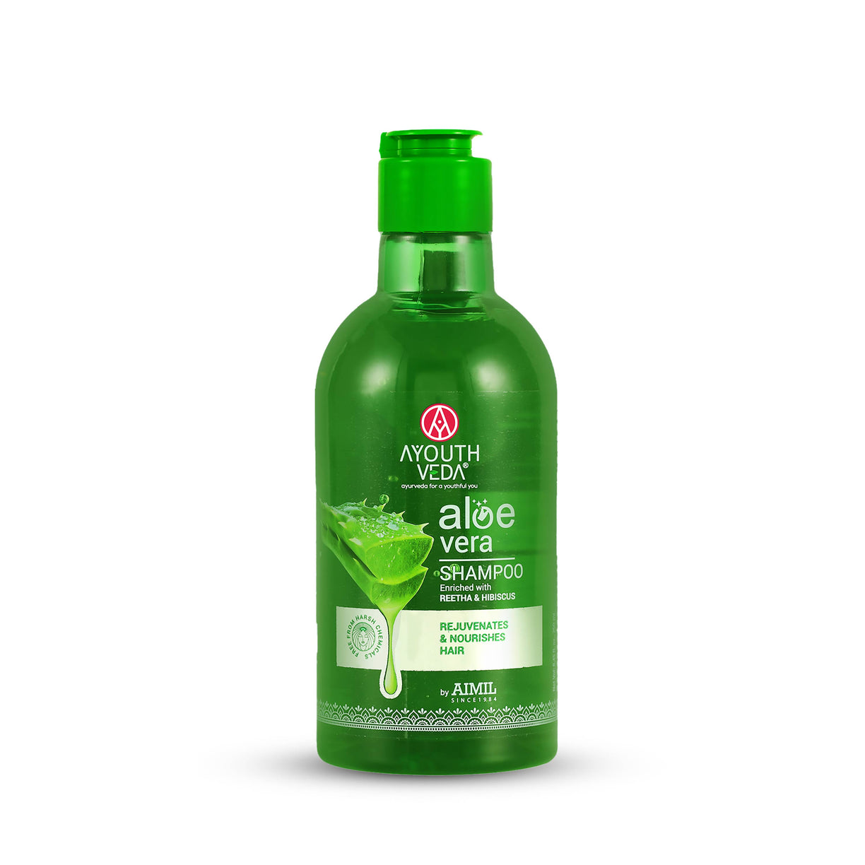 Ayouthveda Aloe Vera Shampoo for Hair Fall, Dandruff & Itchy Scalp | Root-Cause Focused Scalp Care | Phytotherapy-Based Formula | Gentle Cleansing & Scalp-Balancing| Suitable for All Hair Types | Net Qty – 250 ml