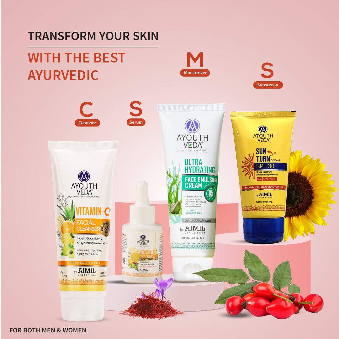 Ayouthveda Daily CSMS Skincare Routine