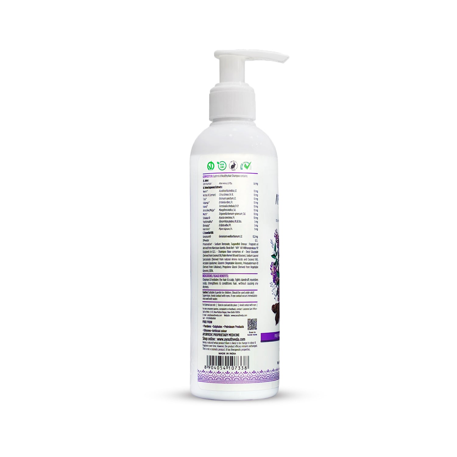 Healthy Hair Shampoo With Bhringraj and Shikakai ( Net Qty- 200ml )