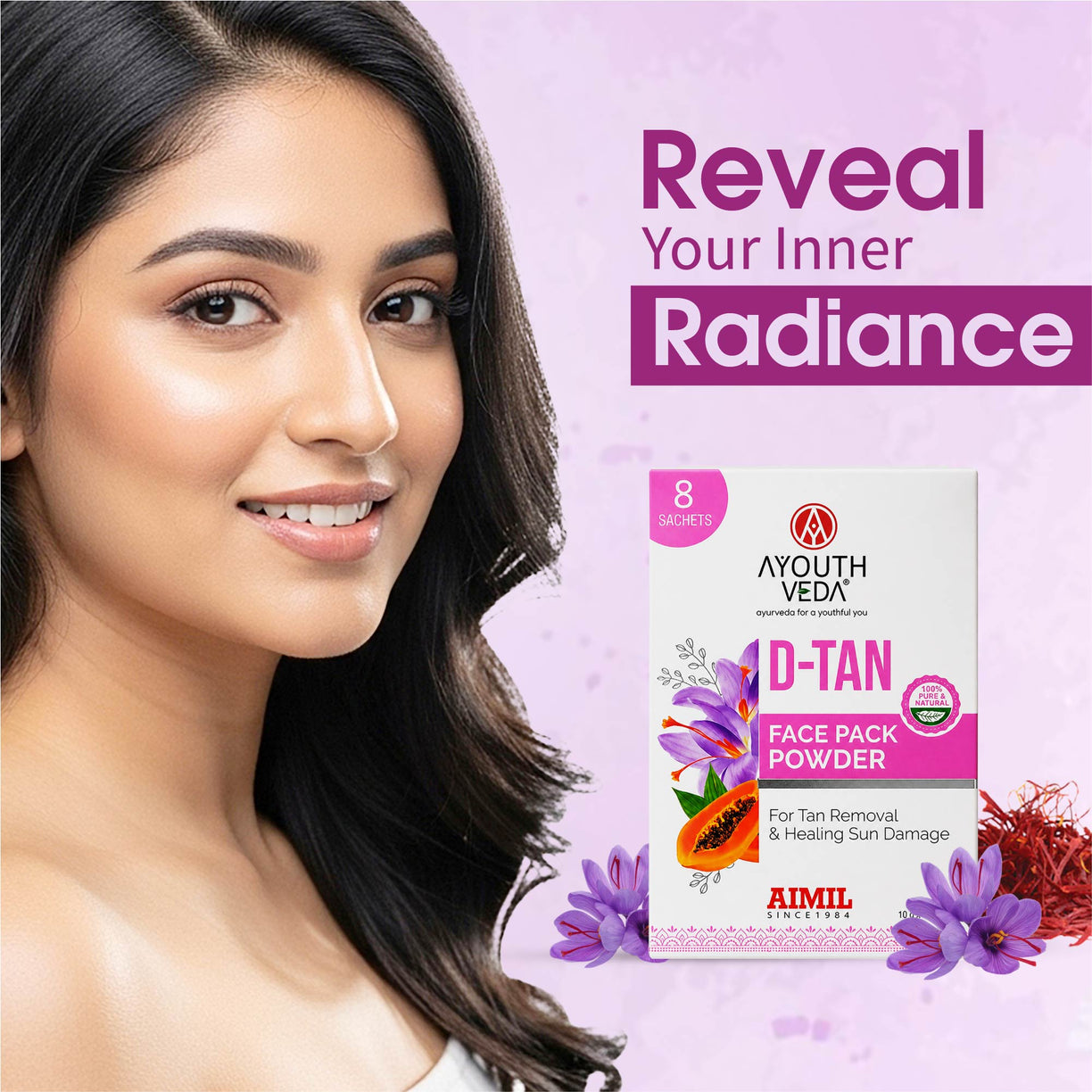 D-Tan Face Pack Powder For Tan Removal ( Net Qty -80g )
