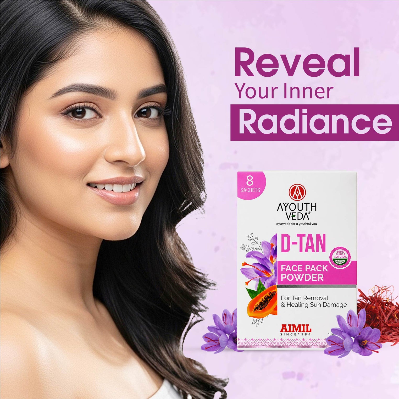 D-Tan Face Pack Powder For Tan Removal ( Net Qty -80g )