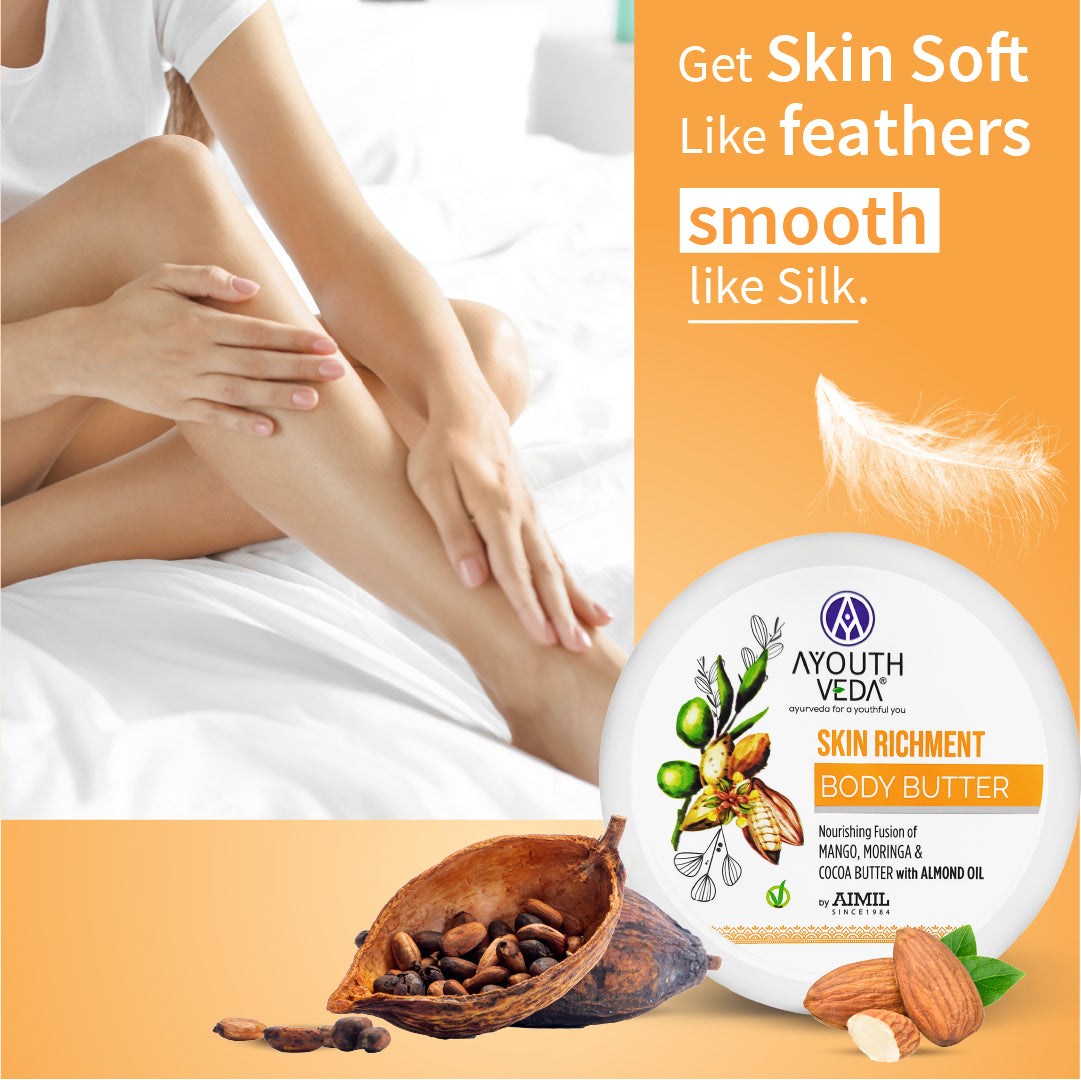 Skin Richment Body Butter With Mango and Cocoa Butter (Net Qty- 200g ) - Ayouthveda