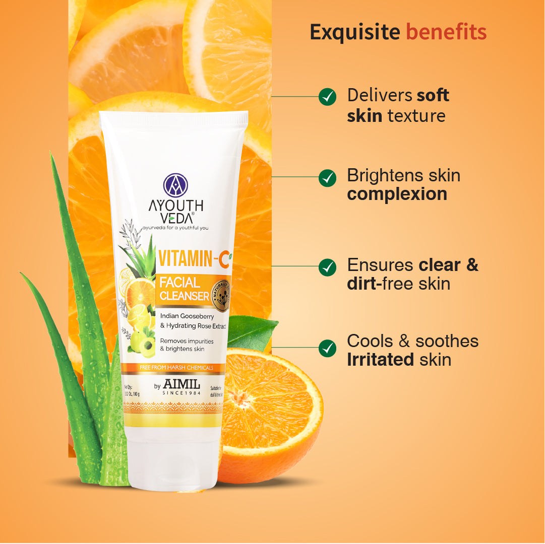 Vitamin-C Facial Cleanser 100g - Ayouthveda