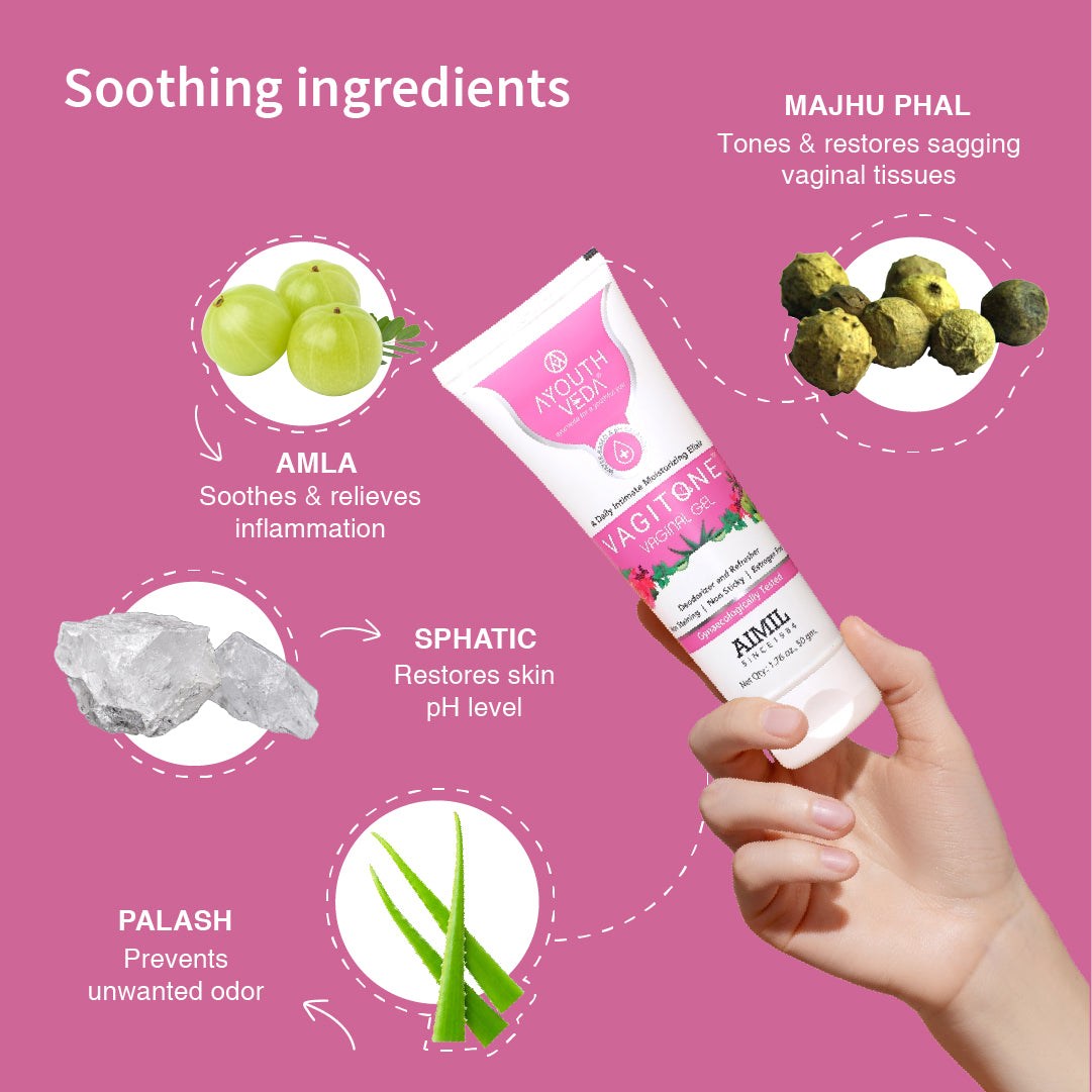 Vagitone Vaginal Gel With Dual formula- (Net Qty-50gm) - Ayouthveda