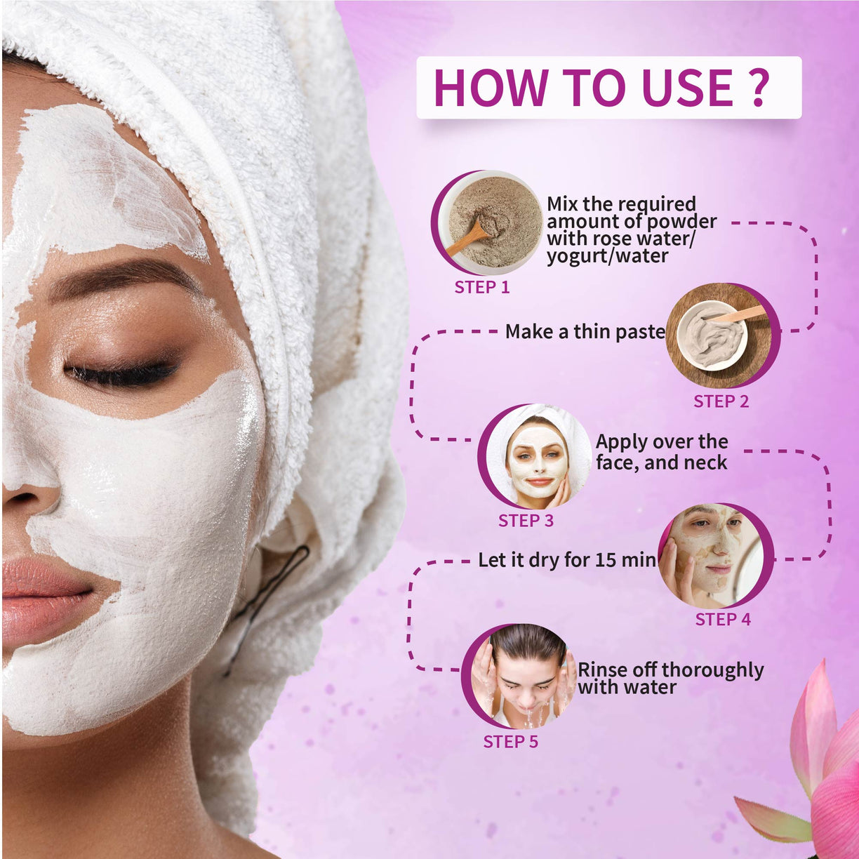 D-Tan Face Pack Powder For Tan Removal ( Net Qty -80g )
