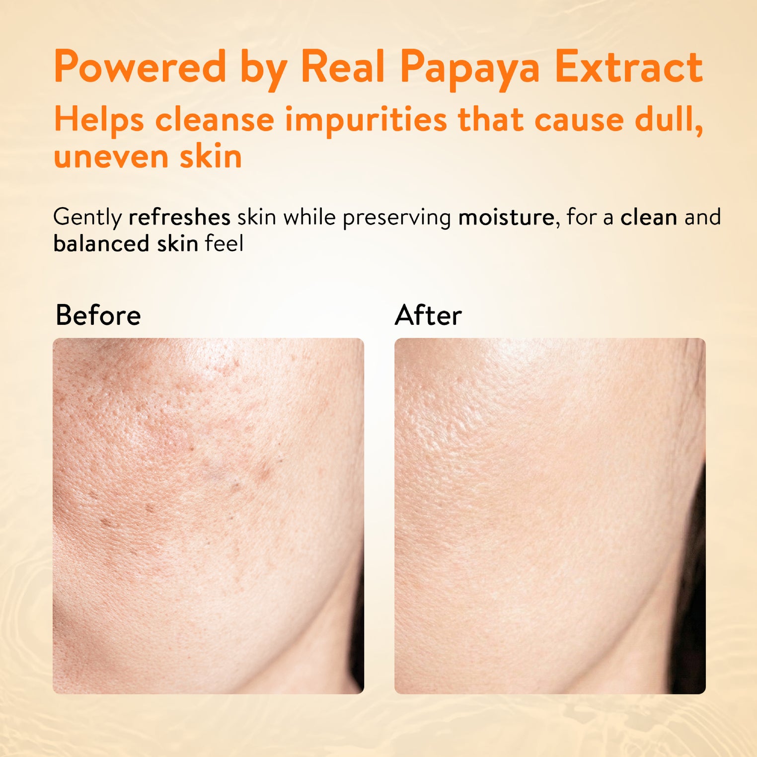 Ayouthveda Papaya Vera Face Wash with Real Papaya Extract | Deep Cleanser for Dry to Normal Skin | Removes Dullness, Dark Spots, & Impurities | Sulfate-Free Gentle Formula | (100 g)