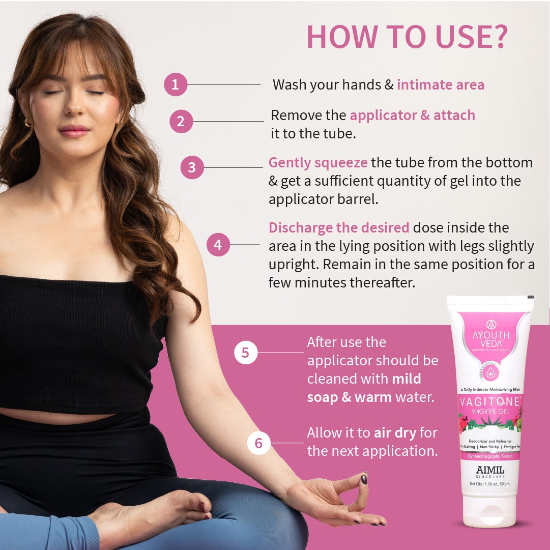 Vagitone Vaginal Gel With Dual formula- (Net Qty-50gm) - Ayouthveda