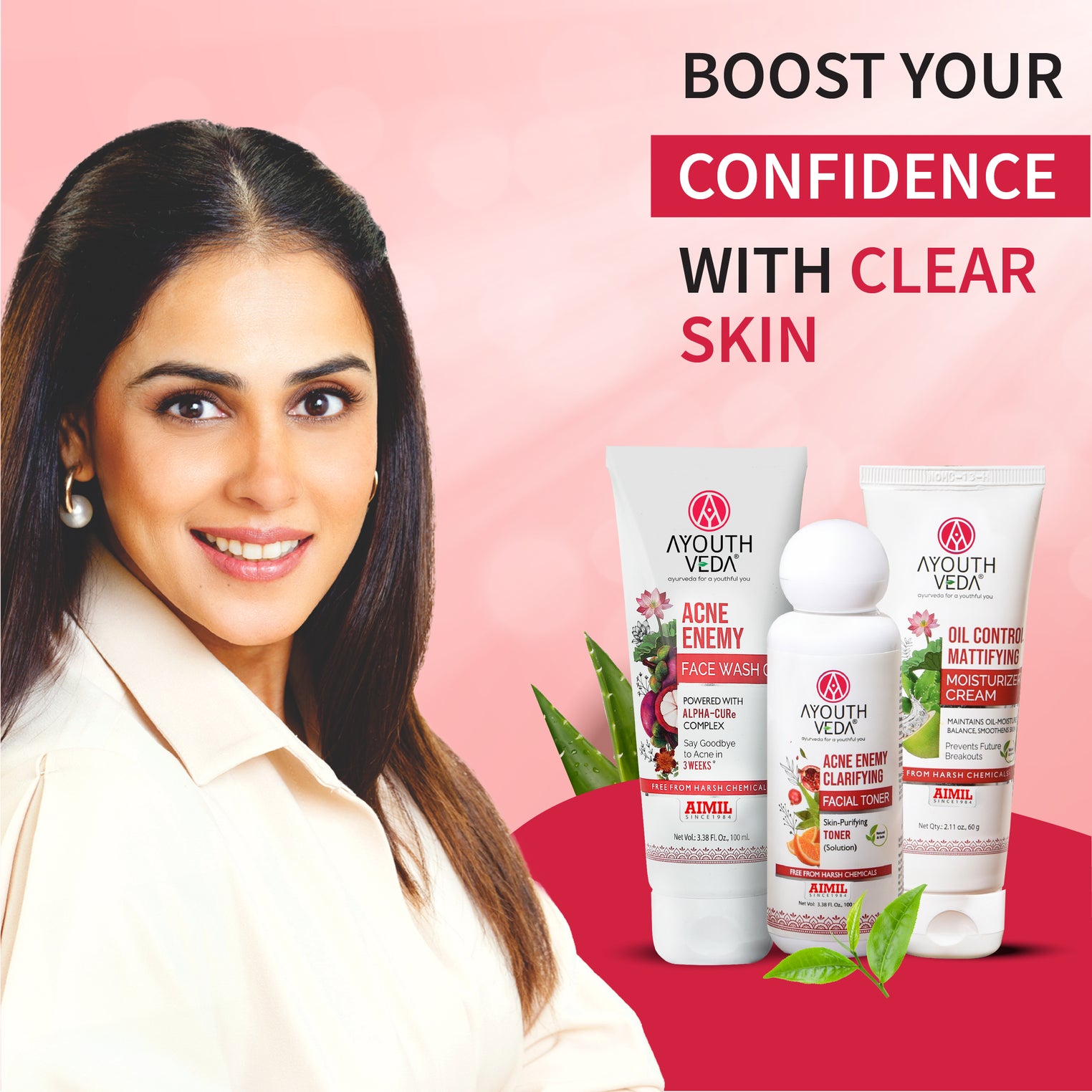 Anti Acne CTM Regimen | Acne face wash 100 ml , Acne Toner 100ml Oil Control Cream 60g