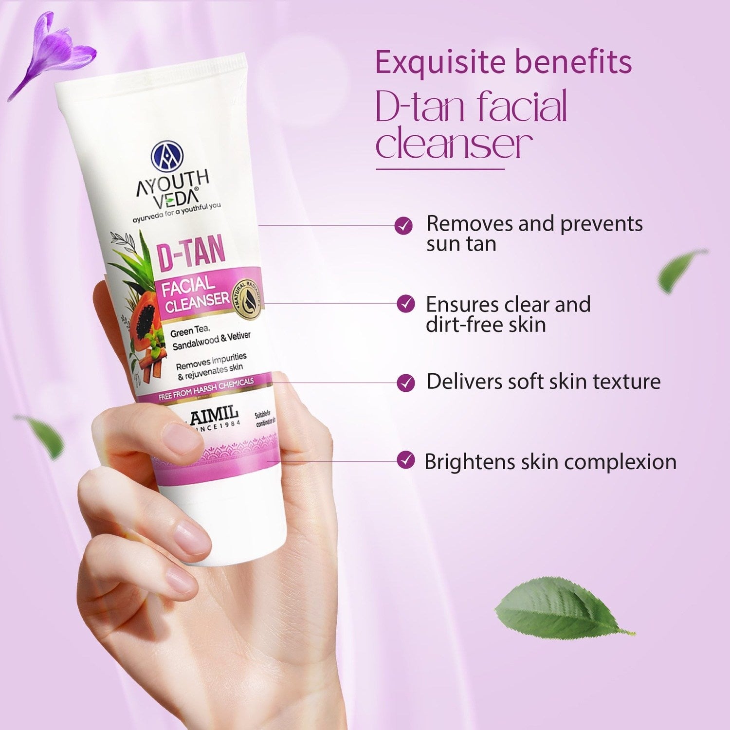 Tan Free Glowing Skin Combo | D-Tan Regimen - Ayouthveda