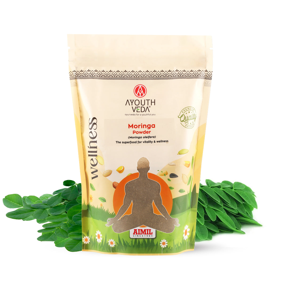 Ayouthveda Moringa Powder | Pure Moringa oleifera Leaf Superfood for Daily Detox, Immunity & Natural Vitality | Nutrient-Dense, Antioxidant-Rich & Vegan Wellness Support | Ideal for Energy, Digestion & Overall Health | Net Qty: 200g