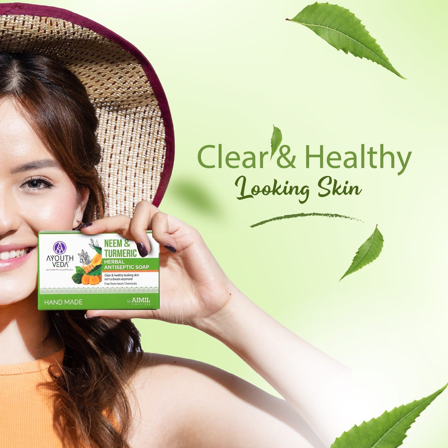 Neem & Turmeric Soap 100 g - Ayouthveda