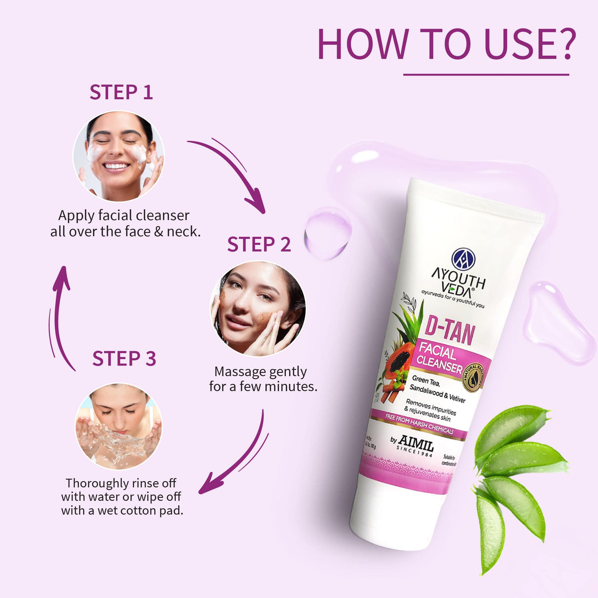 Tan Free Glowing Skin Combo | D-Tan Regimen - Ayouthveda