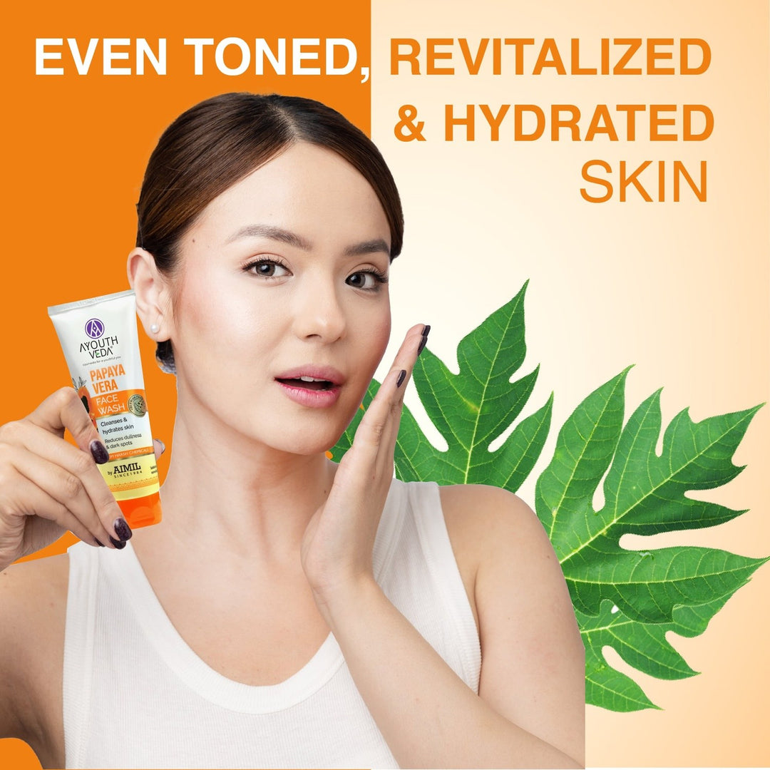 Papaya Vera Face Wash  100 g - Ayouthveda