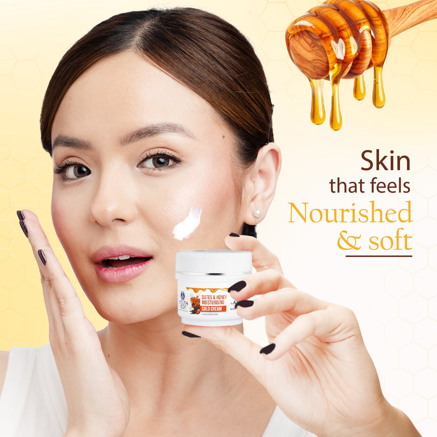 Dates & Honey Moisturising Cold Cream ( Net Qty -50g) - Ayouthveda