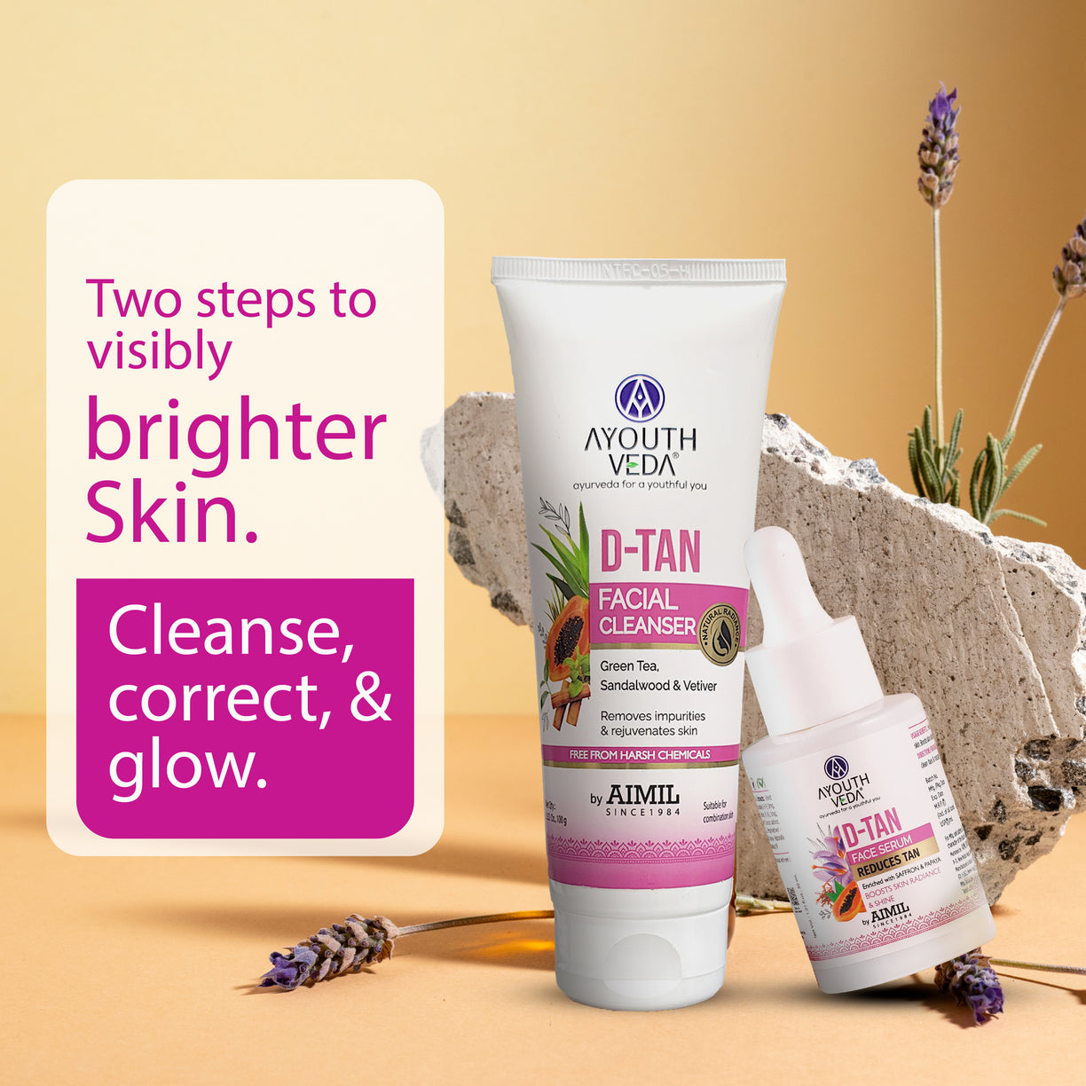 D-tan Serum 30 ml +  D-tan Cleanser 100g