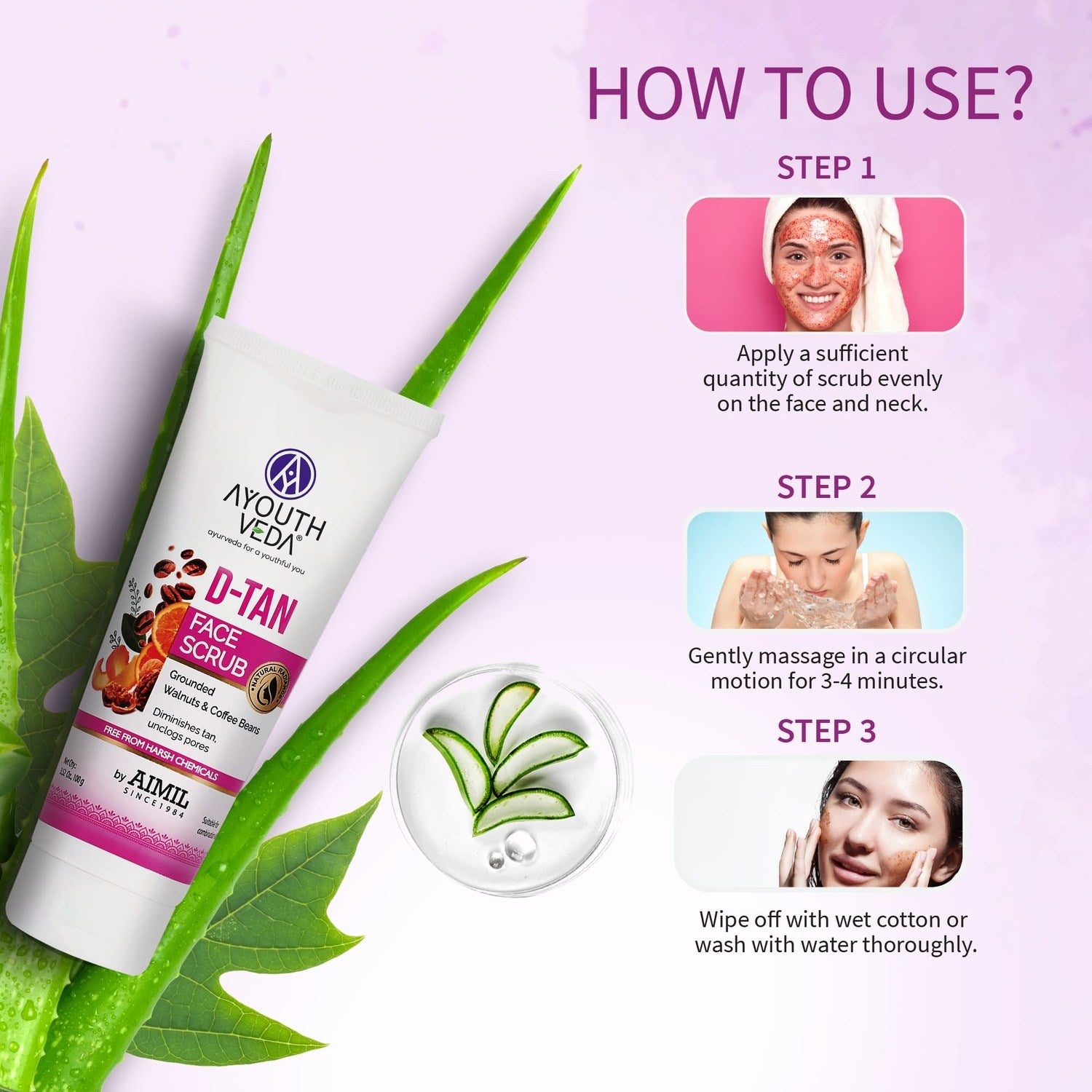 Tan Free Glowing Skin Combo | D-Tan Regimen - Ayouthveda