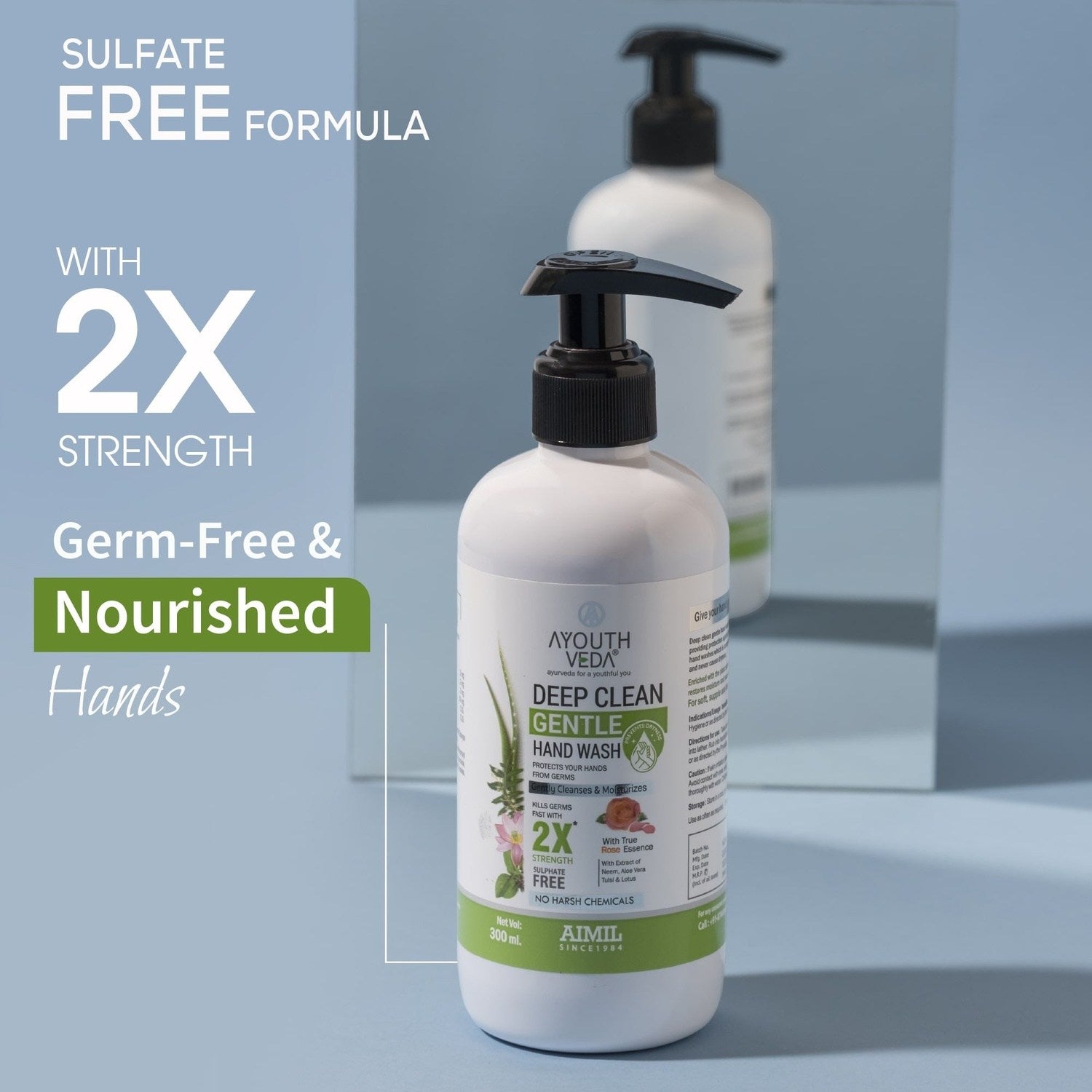 Deep Clean Gentle Hand Wash (Set of 2) (Net Qty -300 each) - Ayouthveda