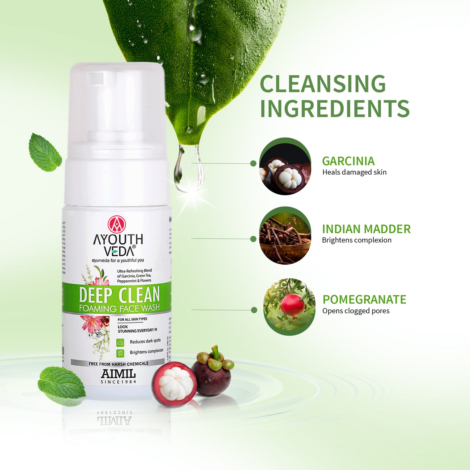 Deep Clean Foaming Face Wash With Ultra-Refreshing Formula ( Net Qty-100ml )