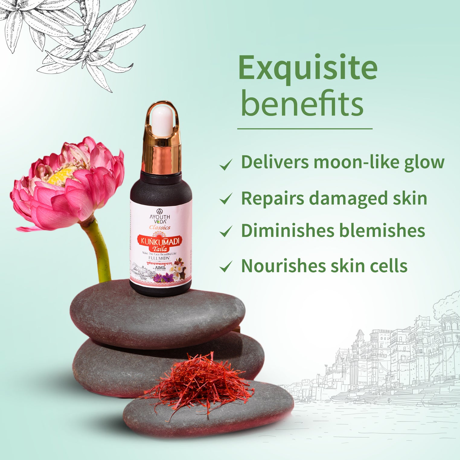 Kunkumadi Taila + Hemp Under Eye Gel