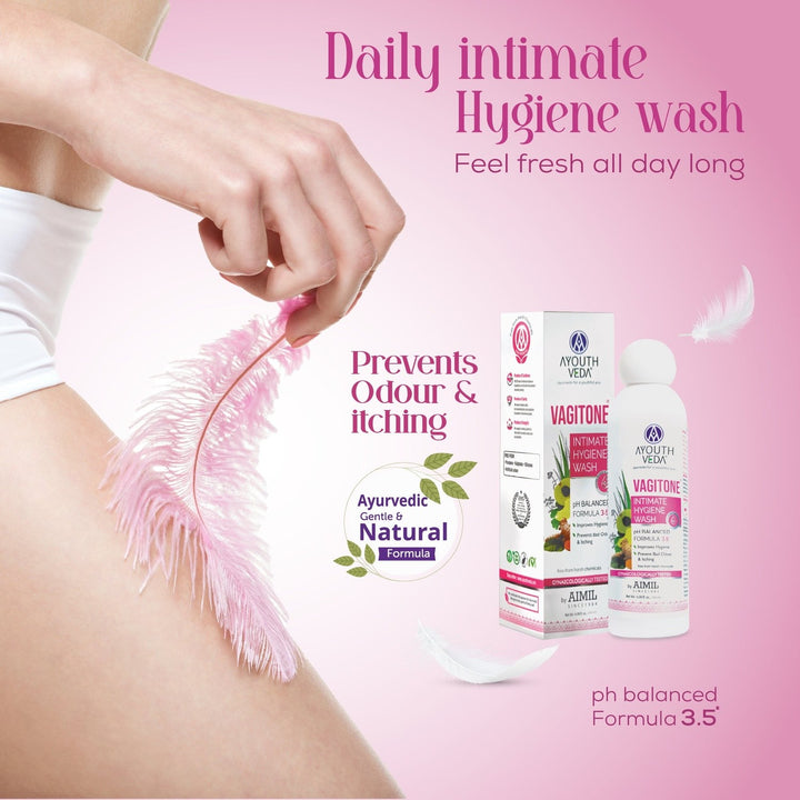 Vagitone Intimate Wash ( Net Qty-100 ml) - Ayouthveda