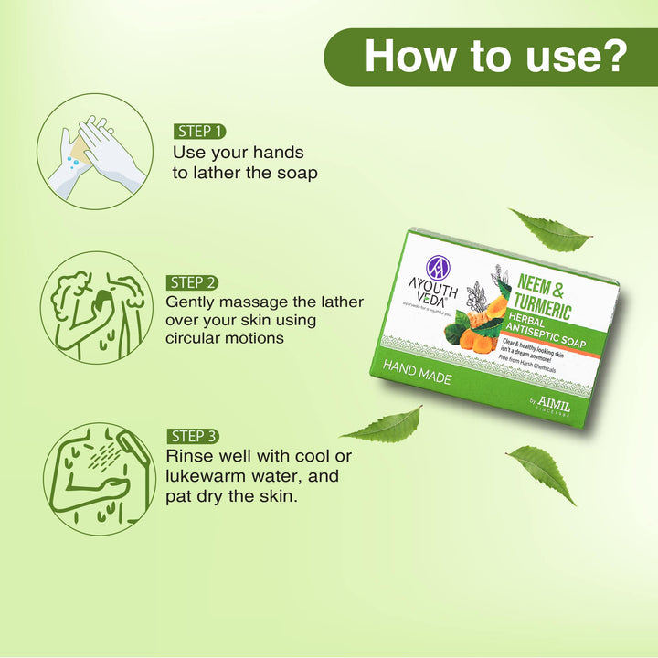 Neem & Turmeric Soap 100 g - Ayouthveda