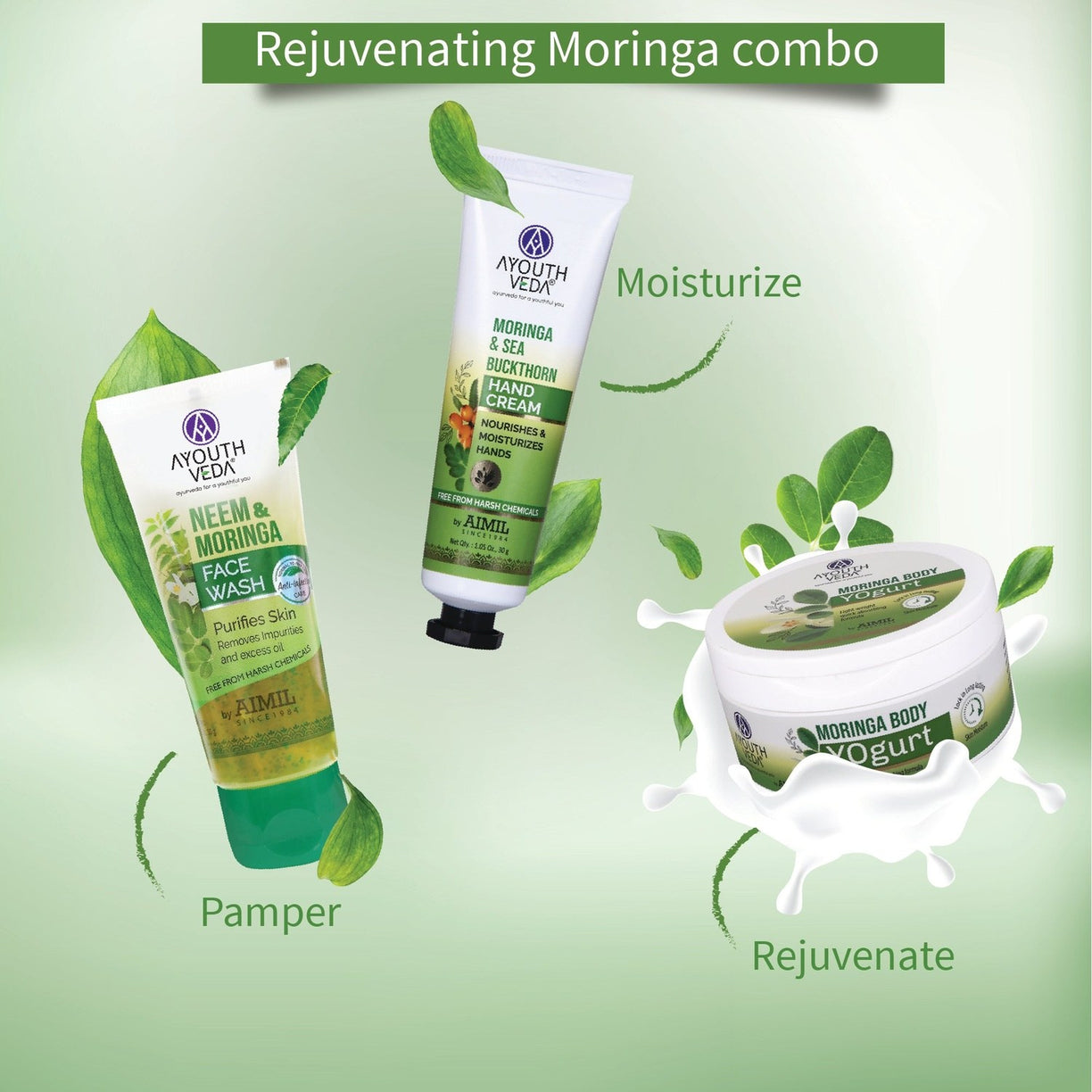 Neem and Moringa Face Wash (Set Of 2 50g each) - Ayouthveda