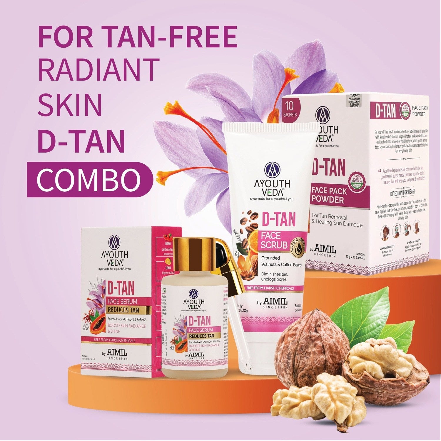 D-Tan Facial Cleanser ( Net Qty - 100g ) - Ayouthveda