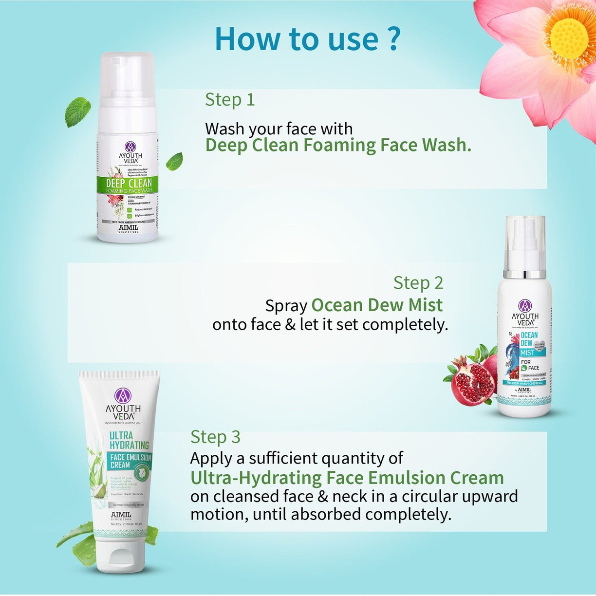 Daily CTM Regimen (For All Skin) - Ayouthveda