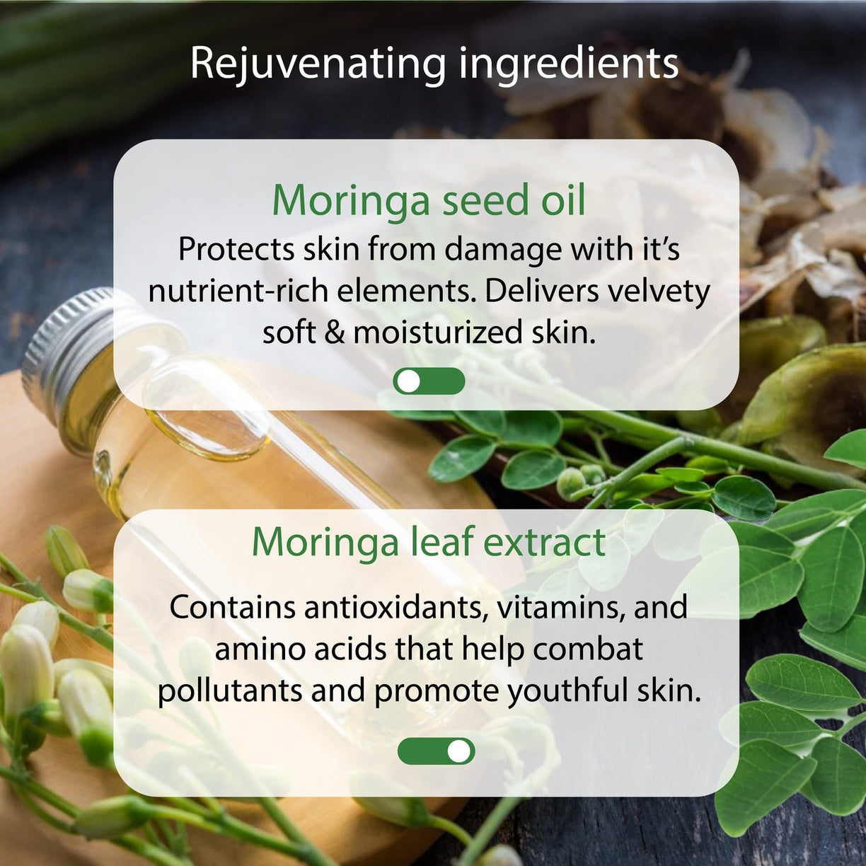 Rejuvenating Moringa Combo: Neem & Moringa Face Wash (50g), Moringa Body Yogurt (200 g), Moringa & Sea Buckthorn Hand Cream (30g) - Ayouthveda