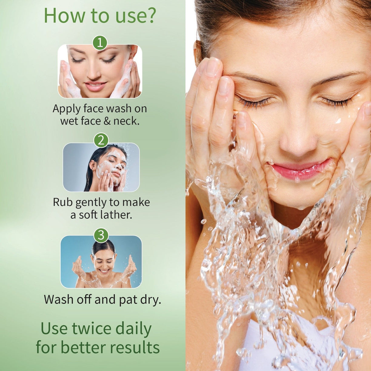 Neem and Moringa Face Wash (Set Of 2 50g each) - Ayouthveda