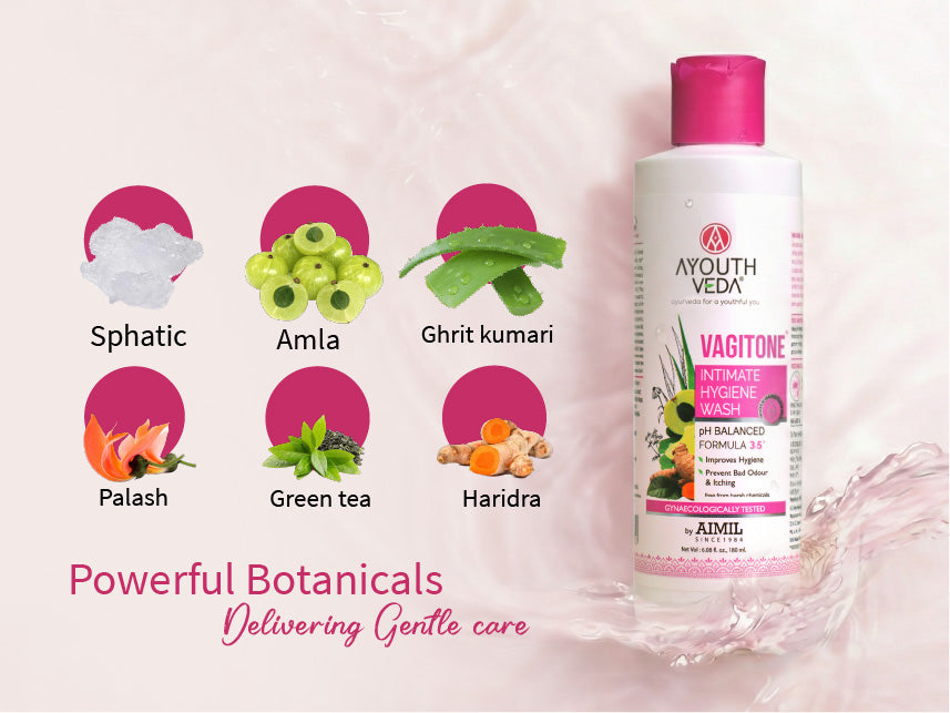 Vagitone Intimate Hygiene Duo | Vagitone Intimate Hygiene Wash (180ml) | Vagitone Vaginal Gel (50 g)