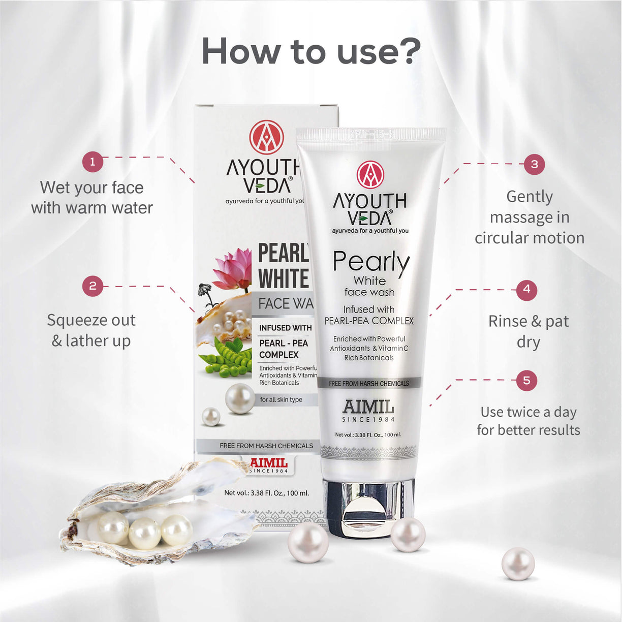 Pearly White Face Wash 100ml