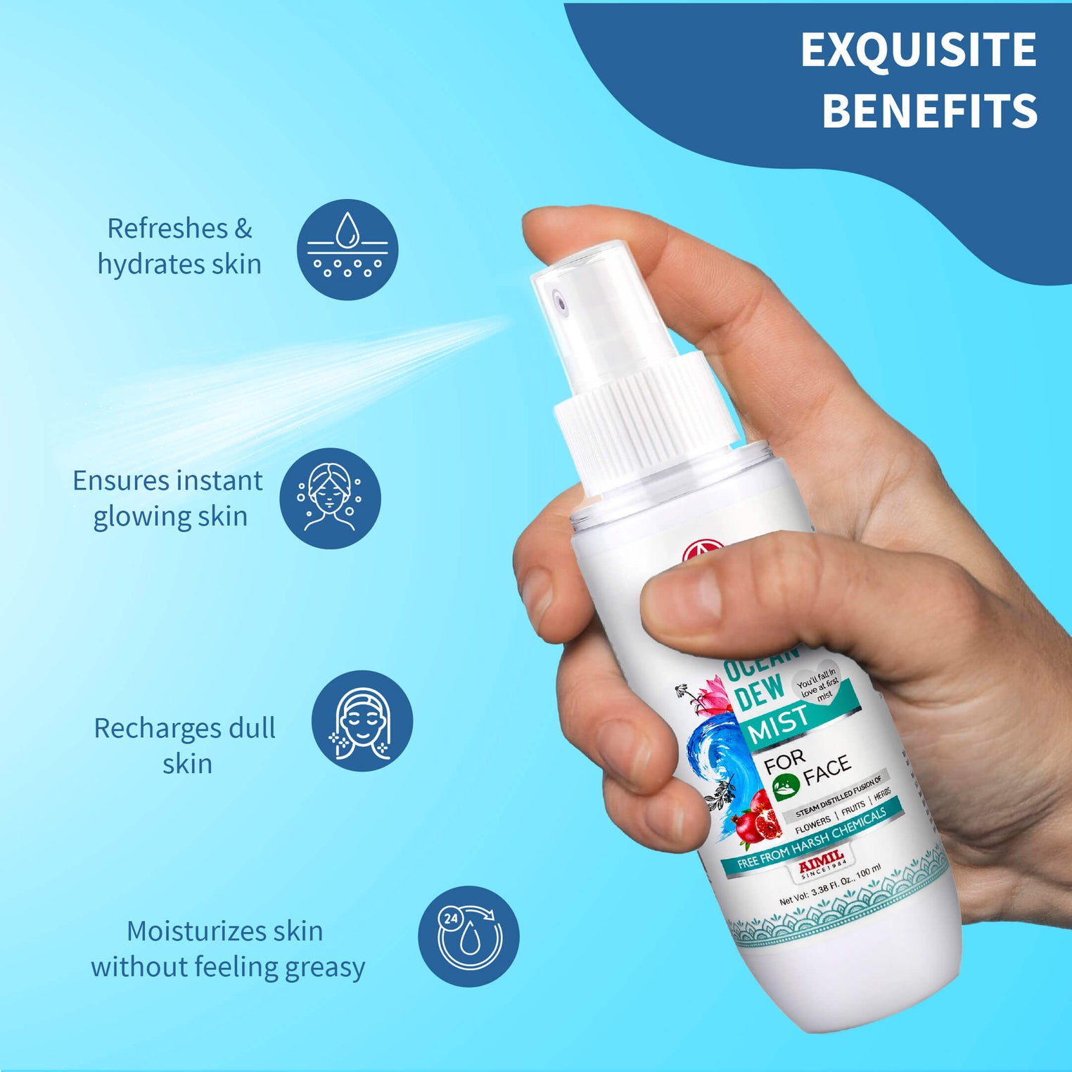 Ocean Dew Mist to keep your skin hydrated all day 100ml