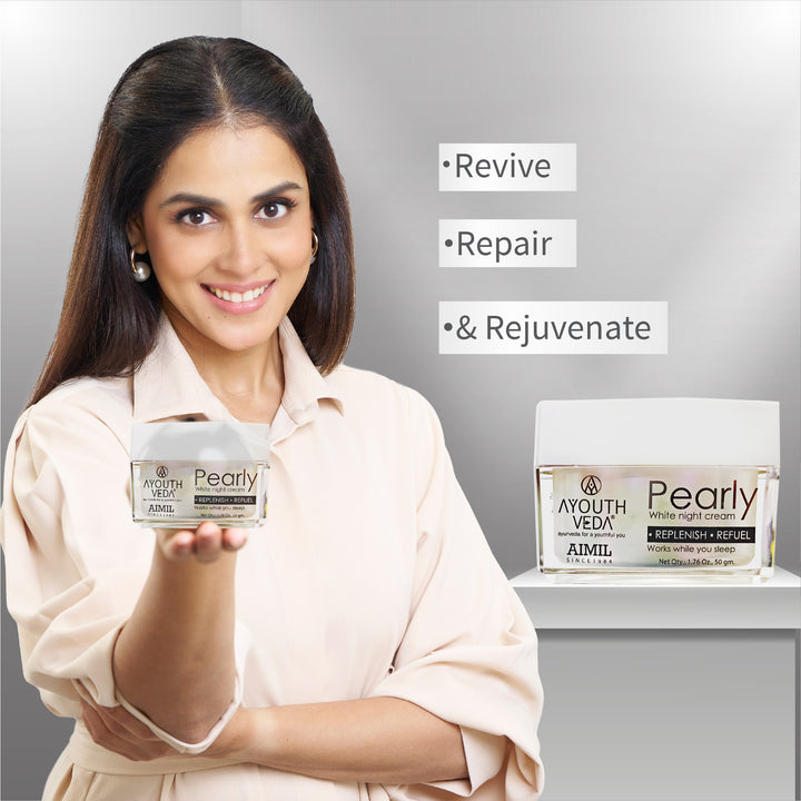 Pearly White Night Cream For Brightens Complexion