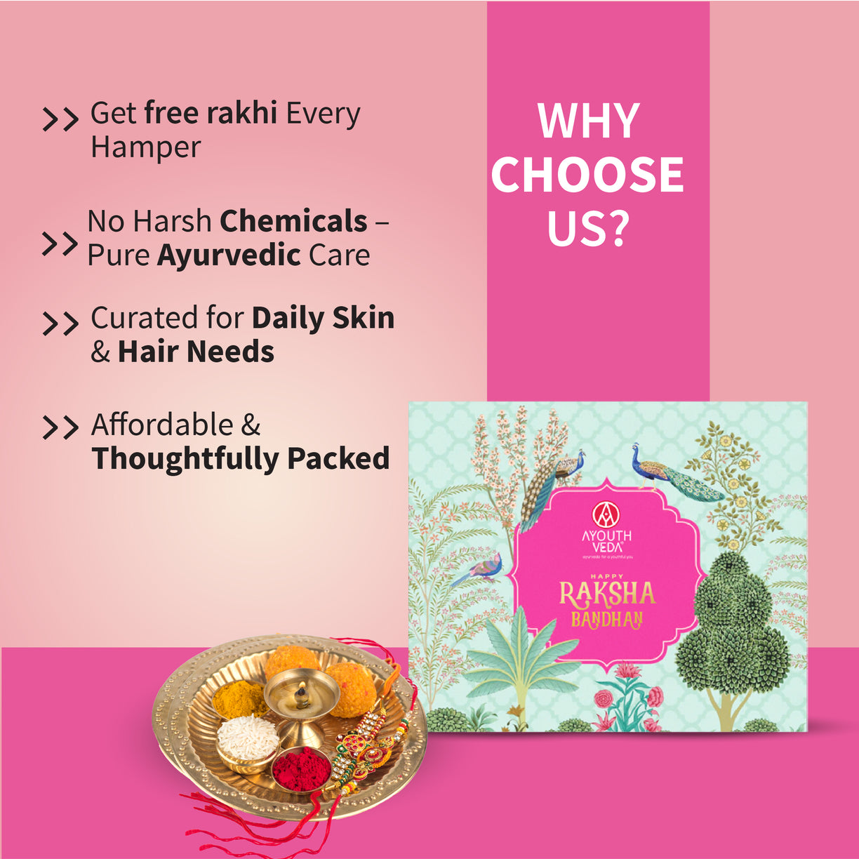 Ayouthveda Rakhi Freshness Ritual for Him | Charcoal Face Wash 100ml, Healthy Hair Shampoo 200ml, Oudh Shower Gel 250ml, Aloe Vera Body Lotion 250ml, Charcoal Detox Soap 110g & Charcoal White Toothpaste 100g with Free Rakhi