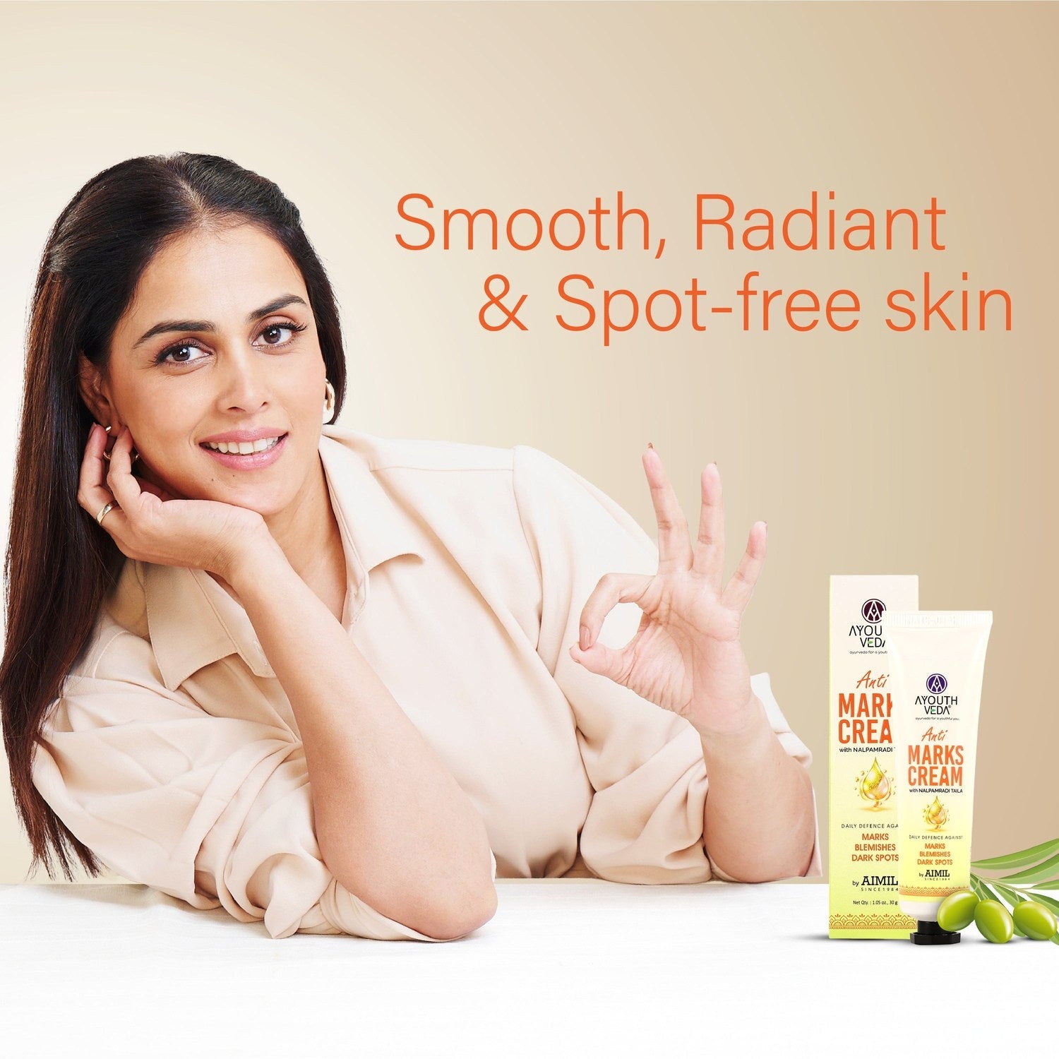 Ayouthveda Anti-Marks Face Cream | With Nalpamaradi Taila & 6 Oils | Ayurvedic Cream for Dark Spots, Acne Marks, & Uneven Skin Tone | Daily Skincare for Men & Women (30g)ti Marks Cream 30g