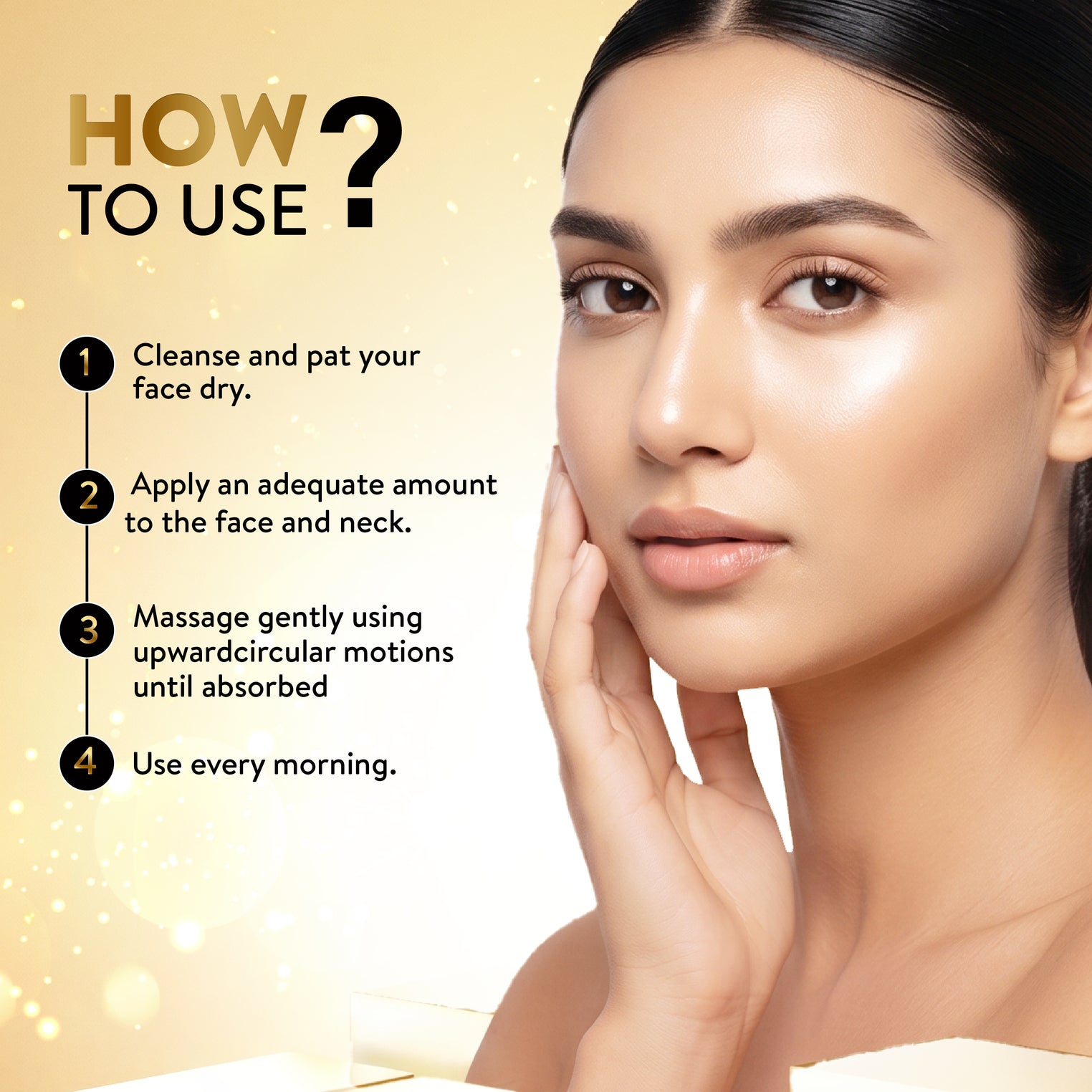 Ayouthveda Sparkling Gold Day Cream | 24K Nano Gold & Kashmiri Saffron | Anti-Ageing, Brightening & Blemish Reduction | Restores Skin Elasticity | Natural SPF Protection | For Dry to Normal Skin | 40g
