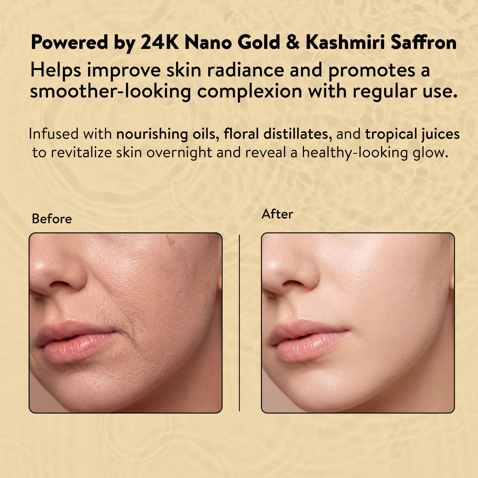 Ayouthveda Sparkling Gold Night Cream | 24K Nano Gold & Kashmiri Saffron | Reduces Fine Lines, Wrinkles & Dark Spots | Restores Skin Firmness & Elasticity | Overnight Anti-Ageing Face Cream | 40g