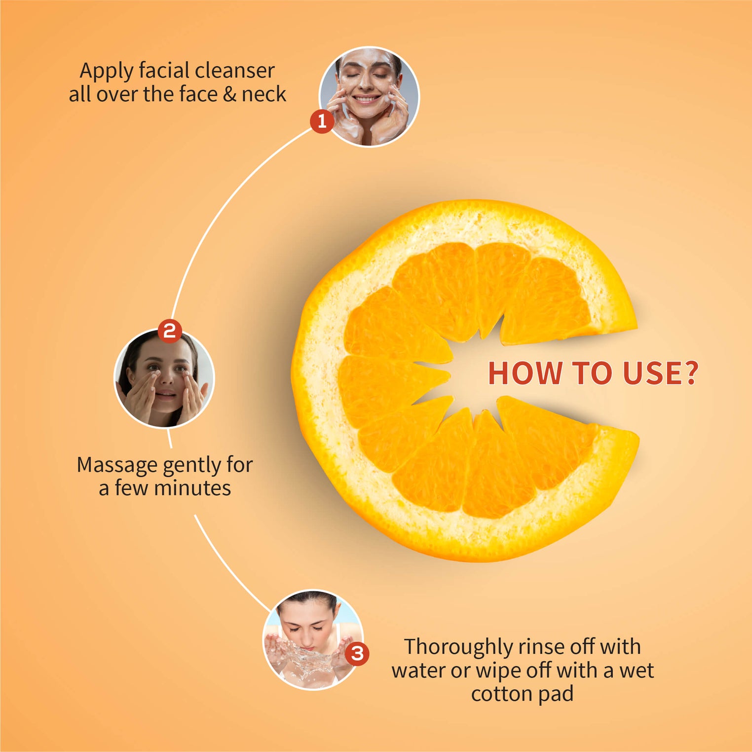 Ayouthveda Vitamin-C Facial Cleanser with Indian Gooseberry, Lemon, Orange & Hibiscus Extracts | Gently Exfoliates, Promotes Collagen & Brightens Skin | Suitable for All Skin Types | 100g