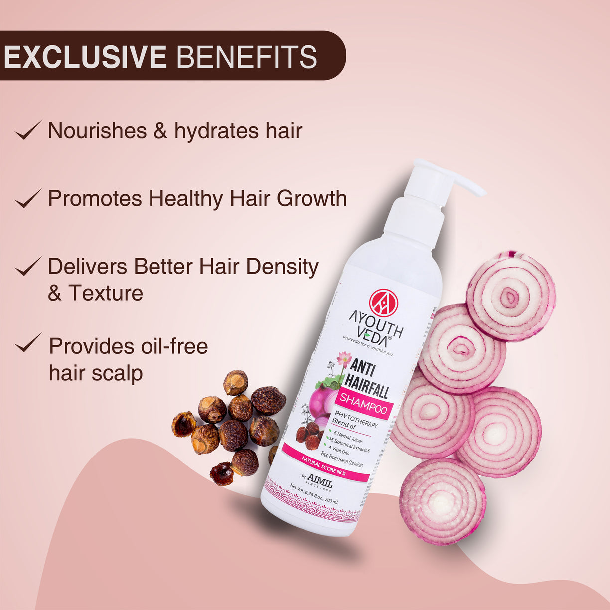 Hairfall Rescue Combo | Anti-Hairfall Tonic (100 ml) | Anti-Hair Fall Shampoo (200 ml)