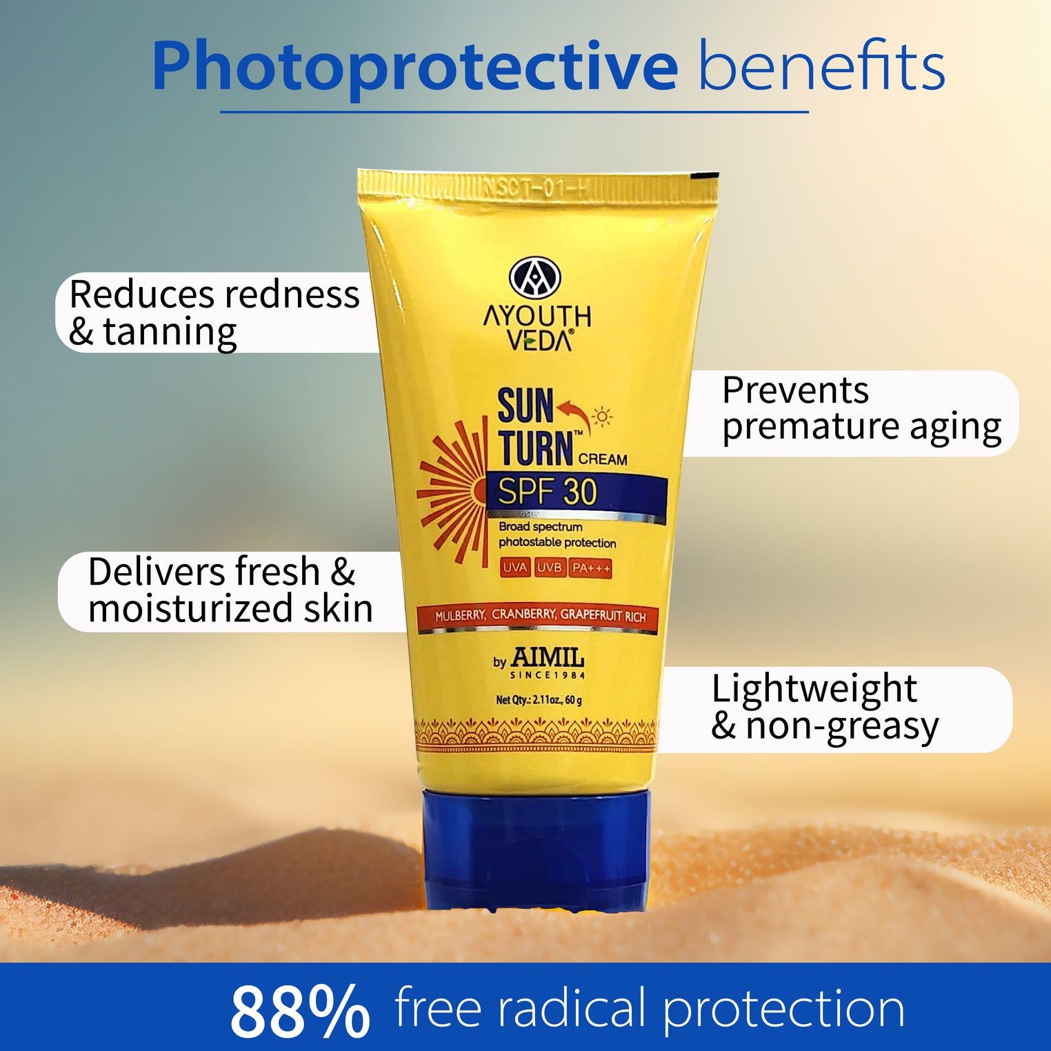 Vitamin C Sun Defense Duo | Vitamin-C Face Serum (30 ml) | Sun Turn Cream SPF 30 (60 g)