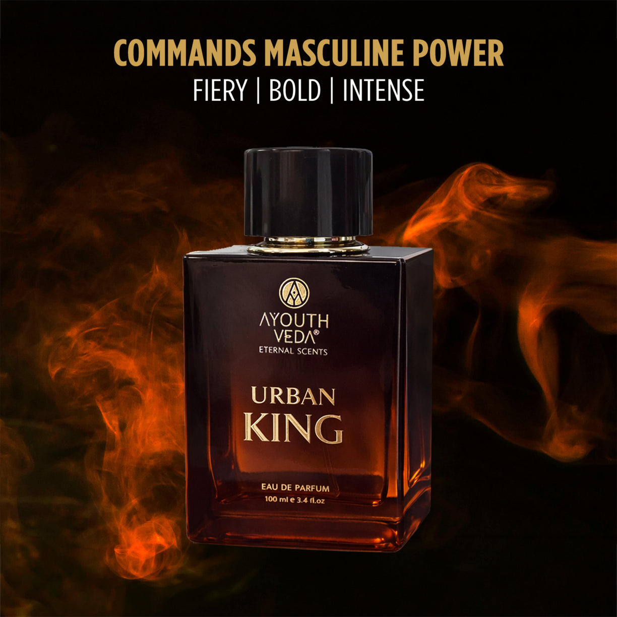 Urban King Eau De Parfum for Men | Long-Lasting Luxury Perfume | Geranium, Patchouli, Spicy Warm Accord & Leather Notes | Bold & Confident All-Day & Night Fragrance | 100ml