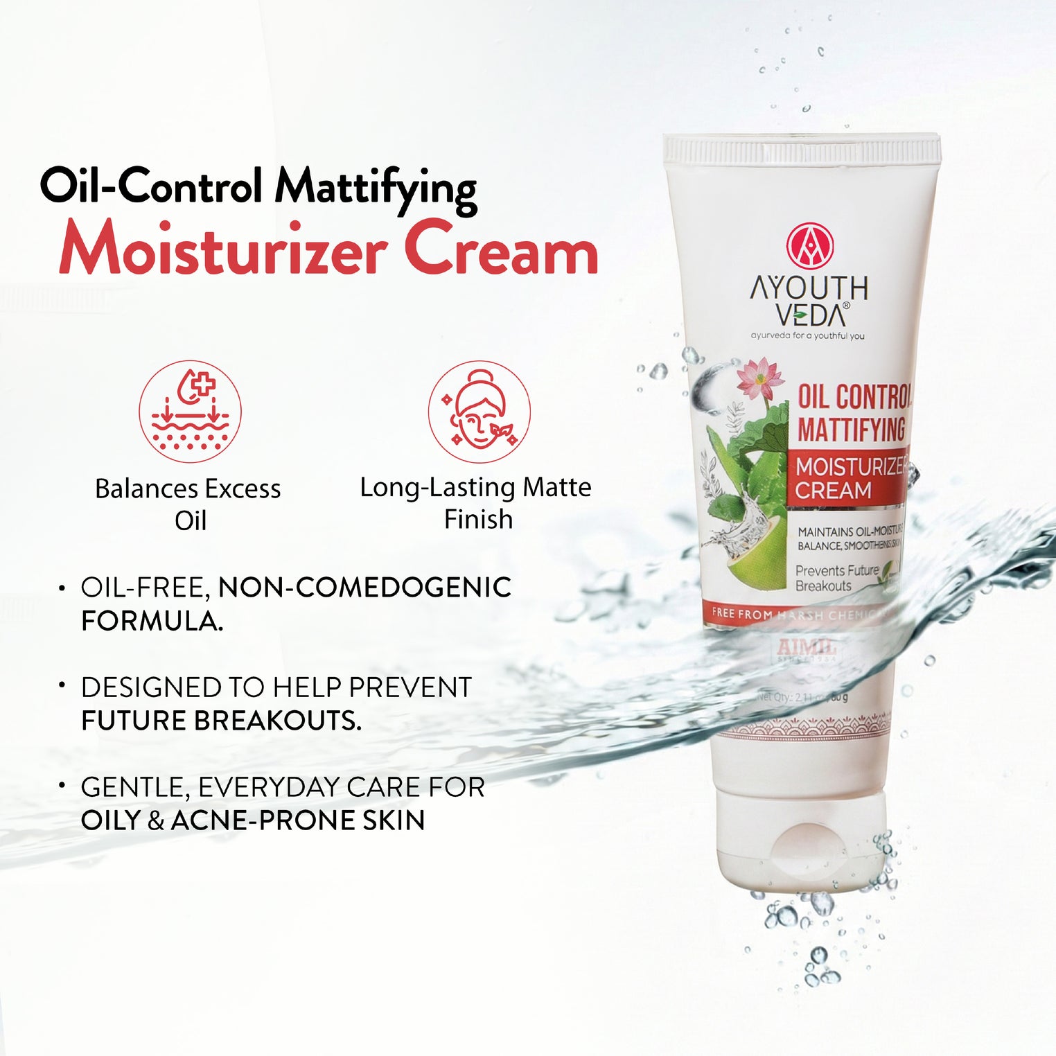 Ayouthveda Oil Control Mattifying Moisturizer Cream