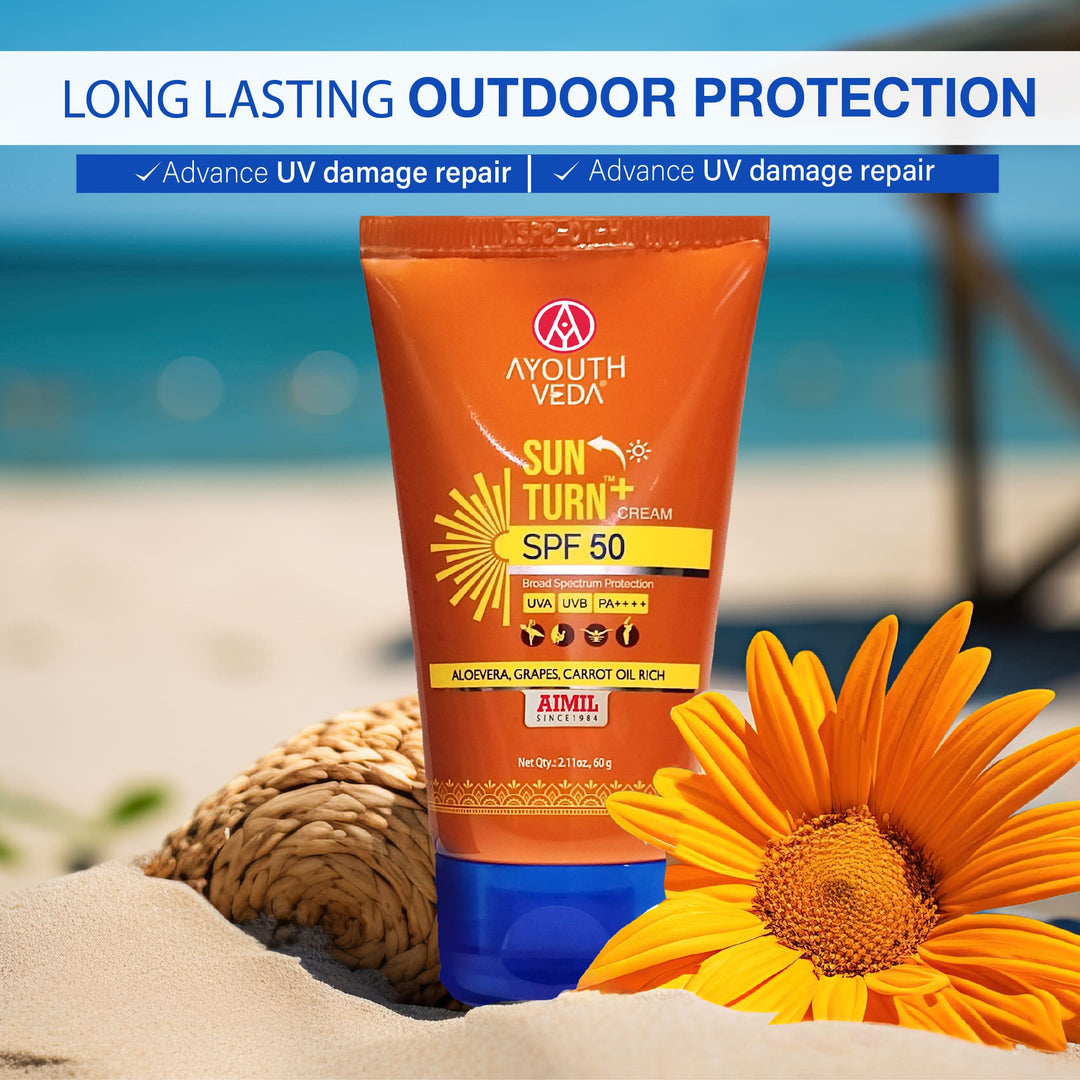 Ayouthveda Sun Turn+ Cream SPF 50
