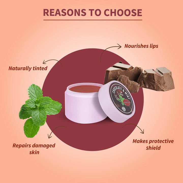 Chocolate & Mint Lip Balm ( Net Qty - 10g ) - Ayouthveda
