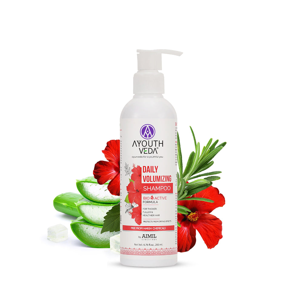 Daily Volumizing Shampoo for Thicker & Fuller Hair ( Net Qty -200ml ) - Ayouthveda