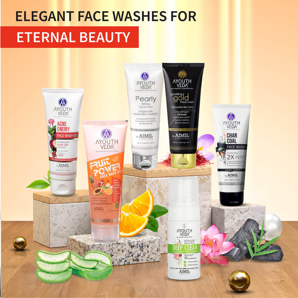 Fruit Power Face Wash Gel 100ml - Ayouthveda